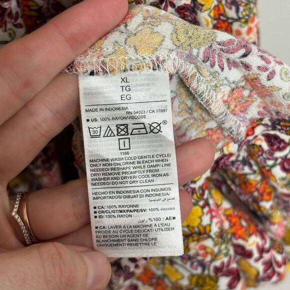 NWT Old Navy Flutter Sleeve Mini Sundress in Multicolor Floral - Size XL - Picture 7 of 9